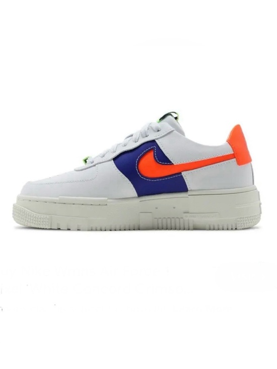Nike Shoes - Nike Air Force 1 Pixel Summit White Concord Hyper Crimson Sneaker